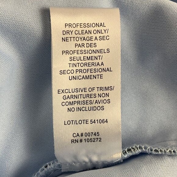 JS Collections Womens Shay Cocktail Dress Size 8 Pale Blue V Neck Sequined Mesh - Picture 7 of 7